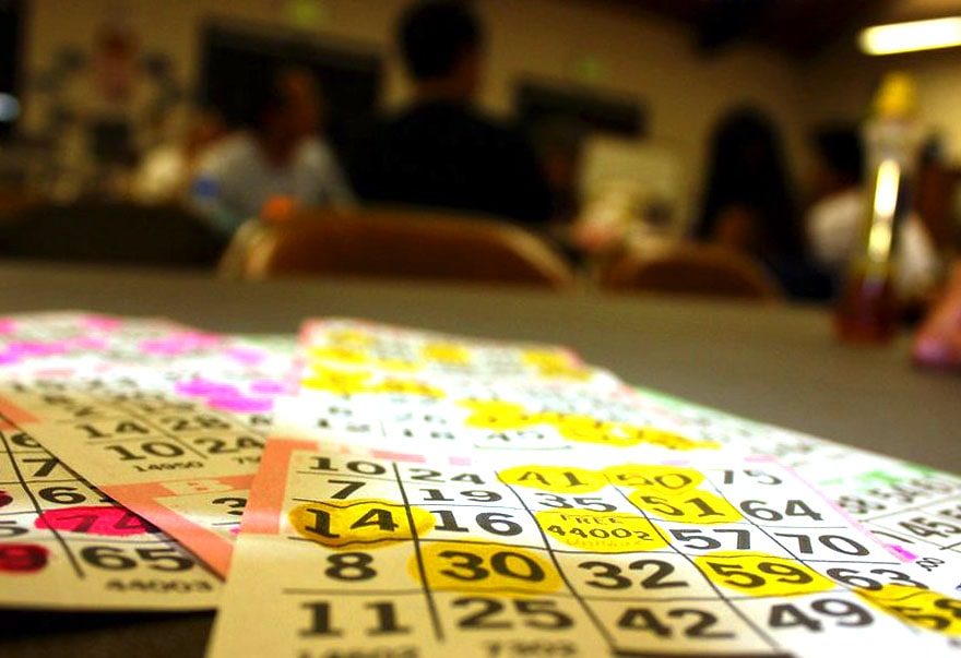 Bingo cards on the table
